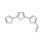 structure of CAS# 7342-41-8, 2,2':5',2''-Terthiophene-5-carbaldehyde;[2,2';[2,2':5',2''-terthiophene]-5-carbaldehyde;[2,2';5',2'']Terthiophene-5-carbaldehyde