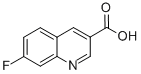 structure of CAS# 734524-15-3, 7-Fluoroquinoline-3-Carboxylic Acid;7-FLUOROQUINOLINE-3-CARBOXYLIC ACID;3-Carboxy-7-Fluoroquinoline