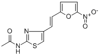 CAS 登录号：7350-43-8， N-(4-(2-(5-硝基-2-呋喃基)乙烯基)-噻唑-2-基)-乙酰胺