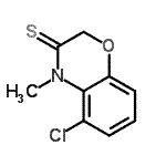 CAS 登录号：73500-72-8， 5-氯-4-甲基-2H-1,4-苯并恶嗪-3(4H)-硫酮