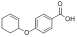 structure of CAS# 7355-51-3, 4-(2-Cyclohexenyloxy)Benzoic Acid;Benzoic Acid, 4-(2-Cyclohexen-1-Yloxy)-;Para-2-Cyclohexenyloxybenzoic Acid;Sbb000576