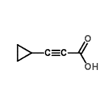 structure of CAS# 7358-93-2, 3-Cyclopropyl-2-propynoic acid;3-Cyclopropyl-2-propynoic acid;3-CYCLOPROPYLPROP-2-YNOICACID;Cyclopropanepropiolic acid