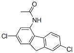 structure of CAS# 73664-41-2, N-(2,7-Dichloro-9H-Fluoren-4-Yl)Acetamide;N-(2,7-Dichloro-9H-Fluoren-4-Yl)Ethanamide;Acetamide, N-(2,7-Dichlorofluoren-4-Yl)-;Acetamide, N-(2,7-Dichloro-9H-Fluoren-4-Yl)- (9Ci)