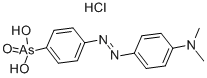 structure of CAS# 73688-85-4, 4-(4-Dimethylaminophenylazo)Benzenearsonic Acid Hydrochloride;[4-(4-Dimethylaminophenyl)Azophenyl]Arsonic Acid Hydrochloride;206814_Aldrich;4-[4-(Dimethylamino)Phenylazo]Benzenearsonic Acid Hydrochloride