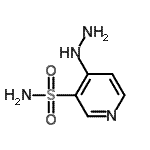 结构式 CAS# 73742-76-4, 4-肼基-3-吡啶磺酰胺