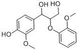 structure of CAS# 7382-59-4, Guaiacylglycerol-beta-Guaiacyl Ether;4-[1-Hydroxy-2-(Hydroxymethoxy)-2-(2-Methoxyphenyl)Ethyl]-2-Methoxy-Phenol;4-[1-Hydroxy-2-(2-Methoxyphenyl)-2-Methyloloxy-Ethyl]-2-Methoxy-Phenol;1,3-Propanediol, 1-(4-Hydroxy-3-Methoxyphenyl)-2-(2-Methoxyphenoxy)-