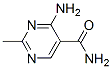 结构式 CAS# 7389-14-2, 4-氨基-2-甲基-5-嘧啶甲酰胺