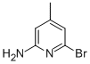 structure of CAS# 73895-98-4, 2-Bromo-4-Methyl-6-Aminopyridine;2-Bromoo-4-Methyl-6-Aminopyridine;2-Amino-4-Methyl-6-Bromopyridine;2-Pyridinamine,6-Bromo-4-Methyl-