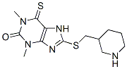 CAS#: 73908-83-5， 1,3-Dimethyl-8-(Piperidin-3-Ylmethylsulfanyl)-6-Sulfanylidene-7H-Purin-2-One
