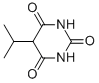 structure of CAS# 7391-69-7, 5-Isopropylbarbituric Acid;5-Isopropylhexahydropyrimidine-2,4,6-Trione;5-Isopropylbarbituric Acid;Zinc01471009