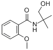 结构式 CAS# 74201-13-1, N-(2-羟基-1,1-二甲基乙基)-2-甲氧基苯甲酰胺