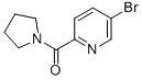 结构式 CAS# 742085-70-7, (5-溴吡啶-2-基)(吡咯烷-1-基)甲酮