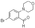 结构式 CAS# 742099-65-6, 5-溴-2-(N-吗啉基)-苯甲醛