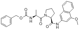 CAS#: 74305-55-8， N-[(Phenylmethoxy)Carbonyl]-L-Alanyl-N-(4-Methoxy-2-Naphthalenyl)-L-Prolinamide