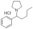 CAS 登录号：74332-87-9， 1-(1-苯基戊基)吡咯烷盐酸盐