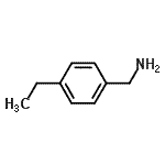 structure of CAS# 7441-43-2, 1-(4-Ethylphenyl)methanamine;(4-ethylphenyl)methanamine;(4-ethylphenyl)methylamine;4-Ethylbenzylamine