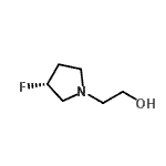 CAS 登录号：744207-73-6， 2-[(3R)-3-氟-1-吡咯烷基]乙醇