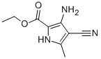 structure of CAS# 74455-30-4, 3-Amino-4-Cyano-5-Methyl-1H-Pyrrole-2-carboxylic Acid Ethylester;1H-Pyrrole-2-Carboxylicacid,3-Amino-4-Cyano-5-Methyl-,Ethylester(9CI)