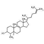 CAS#: 7448-03-5， (4alpha,5alpha,10xi,13xi,14xi,17xi,20xi)-4-Methylcholesta-8,24-dien-3-ol