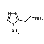 structure of CAS# 744994-00-1, 2-(4-Methyl-4H-1,2,4-triazol-3-yl)ethanamine;2-(4-methyl-1,2,4-triazol-3-yl)ethylamine;2-(4-Methyl-4H-1,2,4-triazol-3-yl)ethanamine;2-(4-methyl-4H-1,2,4-triazol-3-yl)ethanamine dihydrochloride