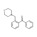结构式 CAS# 745720-16-5, 苯基[2-(4-硫代吗啉基甲基)苯基]甲酮