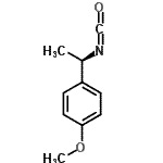 结构式 CAS# 745783-83-9, 1-[(1R)-1-异氰酸乙基]-4-甲氧基苯