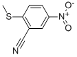 structure of CAS# 74631-35-9, 2-(Methylthio)-5-Nitrobenzonitrile