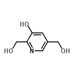 CAS 登录号：746548-22-1， 2,5-二(羟基甲基)-3-吡啶醇