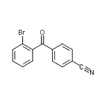 structure of CAS# 746651-77-4, 4-(2-Bromobenzoyl)benzonitrile;2-Bromo-4'-cyanobenzophenone;MFCD00672019