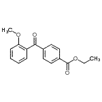 structure of CAS# 746652-02-8, Ethyl 4-(2-methoxybenzoyl)benzoate;4-carboethoxy-2'-methoxybenzophenone