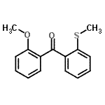 structure of CAS# 746652-03-9, (2-Methoxyphenyl)[2-(methylsulfanyl)phenyl]methanone;2-Methoxy-2'-thiomethylbenzophenone