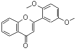 structure of CAS# 74670-10-3, 2-(2,5-Dimethoxyphenyl)-4H-chromen-4-one;2,5-DIMETHOXYFLAVONE;2',5'-DIMETHOXYFLAVONE