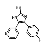 CAS#: 74767-75-2， 4-(4-Fluorophenyl)-5-(3-pyridinyl)-1,3-dihydro-2H-imidazole-2-thione