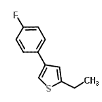 CAS 登录号：748817-89-2， 2-乙基-4-(4-氟苯基)噻吩