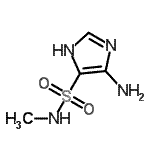 CAS 登录号：749164-79-2， 4-氨基-N-甲基-1H-咪唑-5-磺酰胺