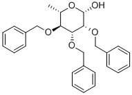 structure of CAS# 7494-44-2, 6-Deoxy-Mannopyranose 2,3,4-Tribenzoate;[3,5-Bis(Benzoyloxy)-2-Hydroxy-6-Methyl-Tetrahydropyran-4-Yl] Benzoate;Benzoic Acid [2-Hydroxy-6-Methyl-3,5-Bis(Oxo-Phenylmethoxy)-4-Tetrahydropyranyl] Ester;Benzoic Acid [3,5-Bis(Benzoyloxy)-2-Hydroxy-6-Methyl-Tetrahydropyran-4-Yl] Ester