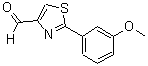 structure of CAS# 749902-11-2, 2-(3-Methoxy-Phenyl)-Thiazole-4-Carbaldehyde;2-(3-METHOXYPHENYL)-1,3-THIAZOLE-4-CARBALDEHYDE;2-(3-METHOXY-PHENYL)-THIAZOLE-4-CARBALDEHYDE