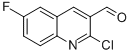 structure of CAS# 749920-54-5, Asischem D48940;2-CHLORO-6-FLUOROQUINOLINE-3-CARBOXALDEHYDE
