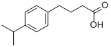 structure of CAS# 7501-37-3, 4-(4-Isopropylphenyl)butyric acid;4-(4-Isopropylphenyl)Butanoic Acid;4-(4-Isopropylphenyl)Butyric Acid;Nsc406465