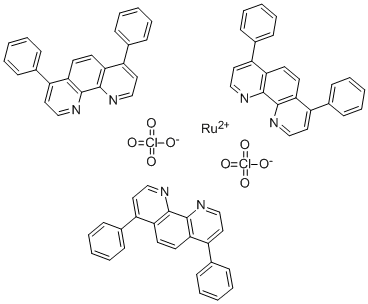 structure of CAS# 75213-31-9, Tris(4,7-Diphenyl-1,10-Phenanthroline)Ruthenium;TRIS(4 7-DIPHENYL-1 10-PHENANTHROLINE)RU;Ru(Dpp)3-PC