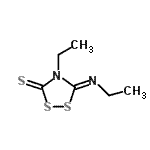CAS 登录号：752187-48-7， (5Z)-4-乙基-5-(乙基亚胺)-1,2,4-二噻唑烷-3-硫酮