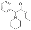 structure of CAS# 7550-06-3, Ethyl 2-Phenyl-2-Piperidinoacetate;Ethyl 2-Phenyl-2-(1-Piperidyl)Acetate;2-Phenyl-2-(1-Piperidyl)Acetic Acid Ethyl Ester;2-Phenyl-2-Piperidino-Acetic Acid Ethyl Ester