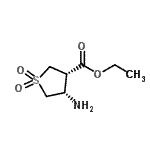 CAS 登录号：756448-64-3， 乙基(3S,4S)-4-氨基四氢-3-噻吩羧酸酯1,1-二氧化物