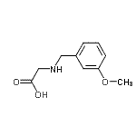 结构式 CAS# 756754-04-8, N-(3-甲氧基苄基)甘氨酸