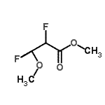 结构式 CAS# 758-69-0, 甲基2,3,3-三氟-3-甲氧基丙烷酸酯
