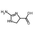 CAS 登录号：76146-24-2， 2-氨基-4,5-二氢-1H-咪唑-4-羧酸