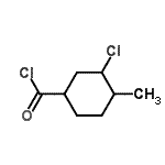 CAS 登录号：76170-68-8， 3-氯-4-甲基环己烷羰基氯化物
