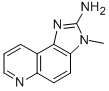 structure of CAS# 76180-96-6, 2-Amino-3-Methyl-3H-Imidazo[4,5-f]Quinoline;3-Methyl-2-Pyrido[3,2-E]Benzimidazolamine Hydrobromide;(3-Methylpyrido[3,2-E]Benzimidazol-2-Yl)Amine Hydrobromide;3-Methyl-3H-Imidazo(4,5-F)Quinolin-2-Amine Hydrobromide