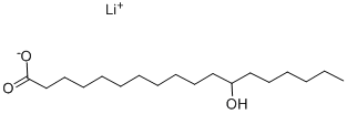 CAS#: 7620-77-1， 12-Hydroxy-Octadecanoic Acid Lithium Salt (1:1)