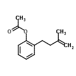 结构式 CAS# 76240-34-1, 2-(3-甲基-3-丁烯-1-基)苯基乙酸酯